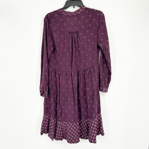 Maeve Anthropologie Gillian Abstract V Neck Dress Size Small - Picture 6 of 9